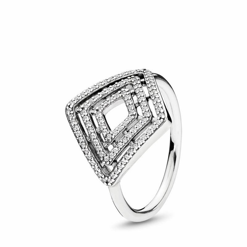 Pandora Australia Geometric Lines Stackable Ring - Sterling Silver | PWGTJK970